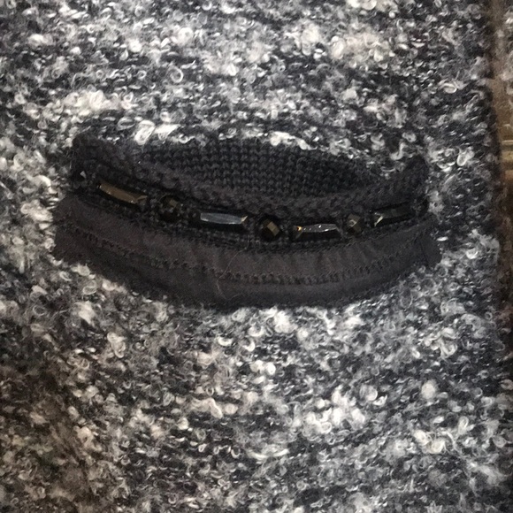 ANNE KLEIN SILK BLACK & GREY SWEATER - Picture 3 of 10